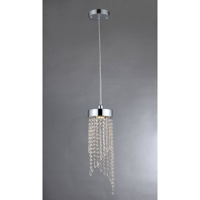 Luminaire suspendu en cristal 1 lumière Grace