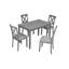 Table de salle à manger 5 pièces 5 pièces-209118817-209118819