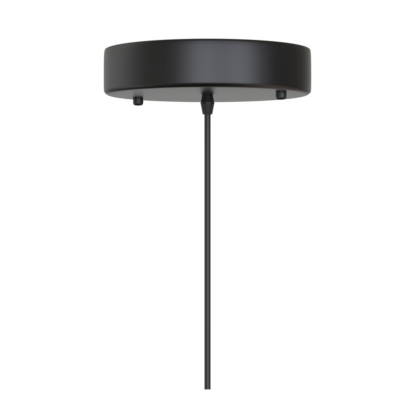 Luminaire suspendu en maille de fer forgé noir 8,66 po à 1 lumière