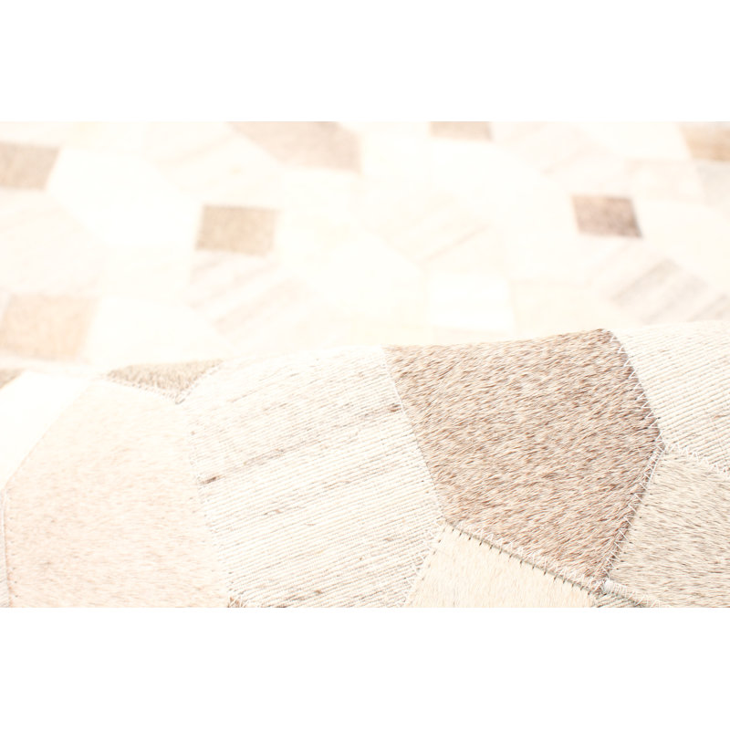 Jocqueline Cowhide Geometric Indoor Rug