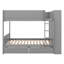Lit superposé double au-dessus de double avec 2 tiroirs et armoire à plusieurs niveaux Jasna-750593446