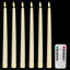 Flameless LED Candle Sticks with Remote Control Timer, 6 Pack Battery Operated Taper Candles, Realistic 3D Wick LED Dinner Candles, Battery Fake Candles for Wedding, Party, Valentine's Day Decor