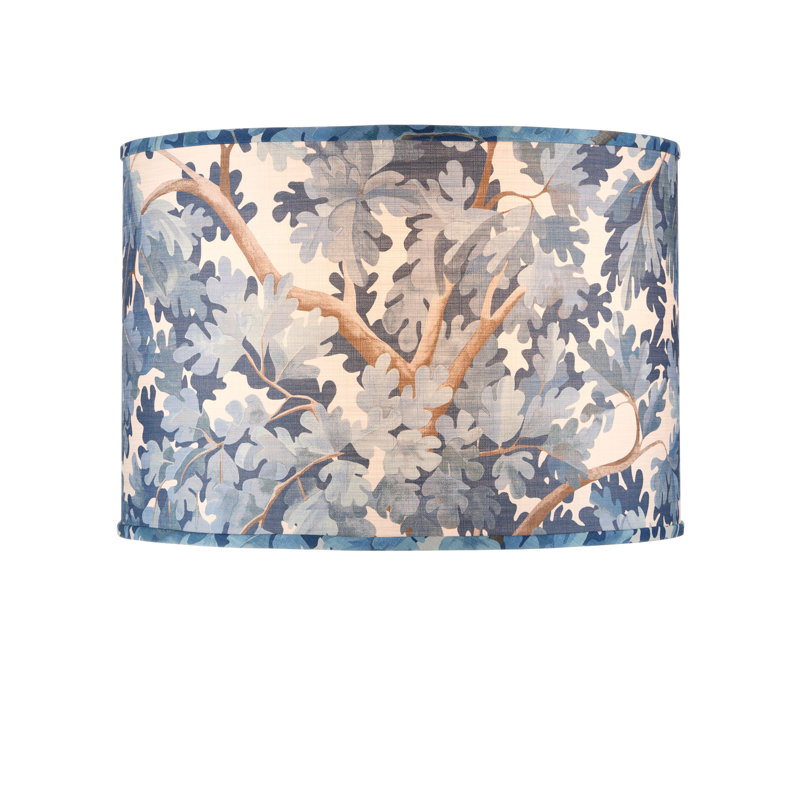Woodland Drum Lamp Shade, Blue