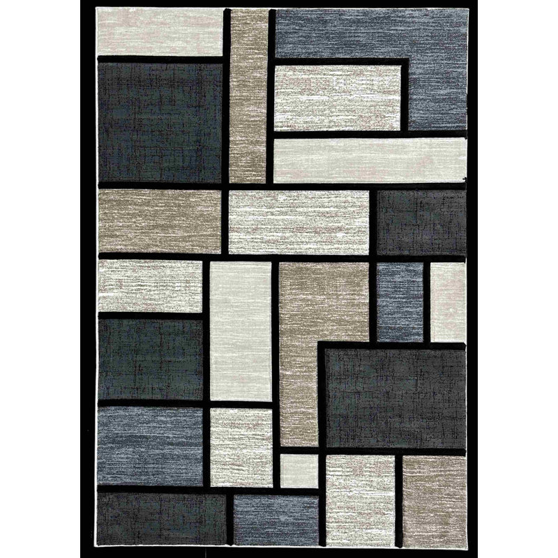 Marmolejo Performance Abstract Indoor Rug, Rectangle 2'7" x 4'