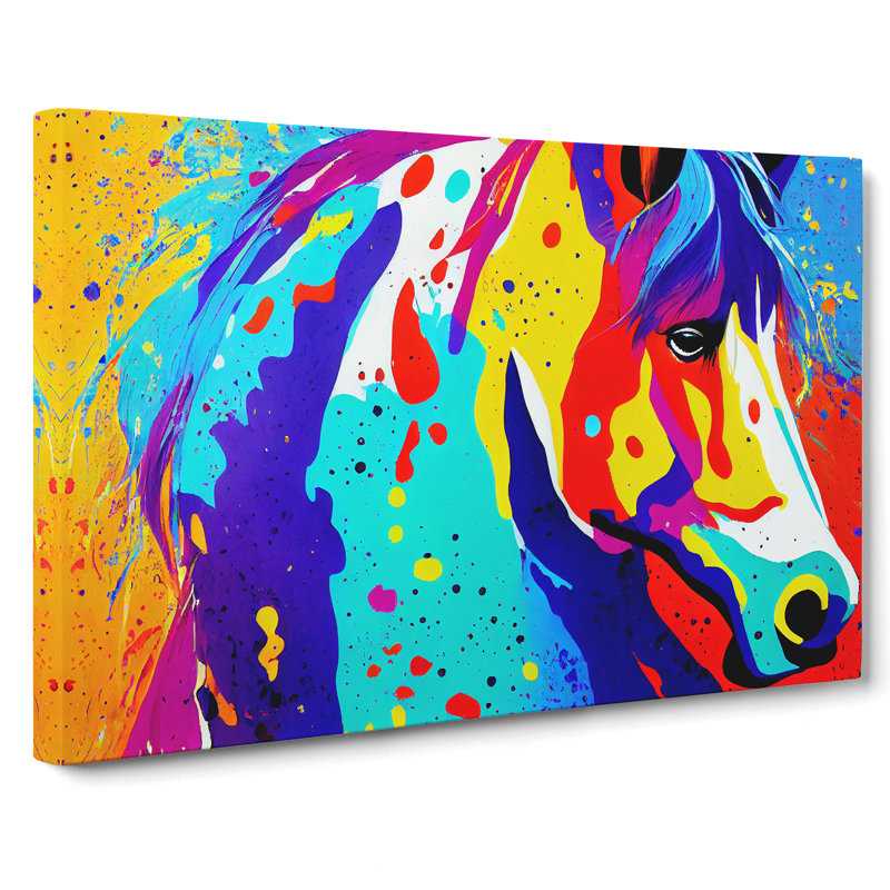 Horse Splash Vol.4 - Wrapped Canvas, 35cm H x 50cm W x 3cm D