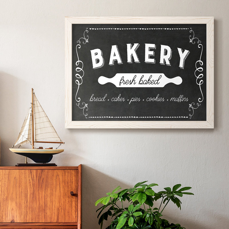 Bakery, reproduction d'art sur toile, H 22 po x l 32 po, Blanc