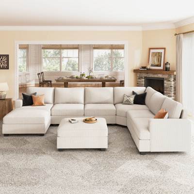Anureet Modular U-Shaped Sectional with Storage Ottoman