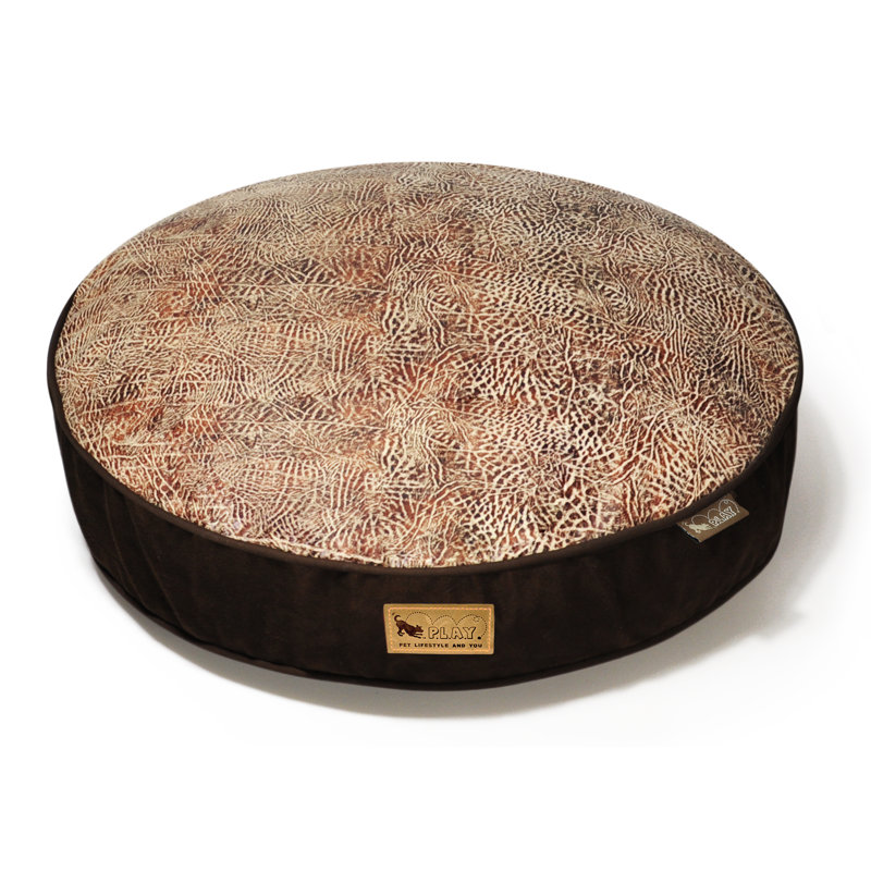 Savannah Round Pet Bed  , Medium (36" W x 36" D), Sepia / Dark Chocolate