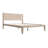 Arvion Queen Size Transitional Modern Solid Wood Platform Bed Frame, ARB-43-Q, with Panel Headboard & Japanese Joinery, Driftwood Beige, No Box Spring Needed-357193829-357193826