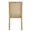2 chaises de salle à manger - structure en bois massif, dossier en canne, siège rembourré avec coussin, assemblage nécessaire et outils fournis (2) requis fourni