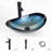 Wade Logan® Beyo 21'' Tempered Glass Oval Bathroom Sink with Faucet-91060598-91060599