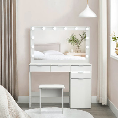 Meinrad Dressing Table with Mirror