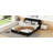 Queen Size Upholstered Platform Bed, Black