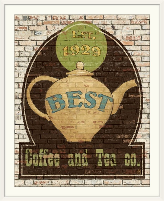 'Best Coffee and Tea' Aniel Painting Print Winston Porter 