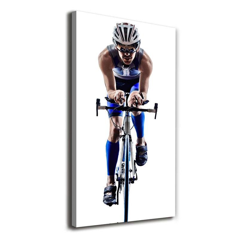Cyclist - Wrapped Canvas Print