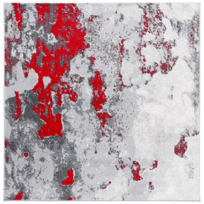 Tapis rouge / gris Brisson