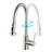 Brushed Nickel Stainless Steel Faucet For Kitchen With Soap Dispenser - Scratch Resistance, Rust Spot Feature Pull Down In 360 Swivel Spout, Scratchproof, Rustproof, Design-587259504