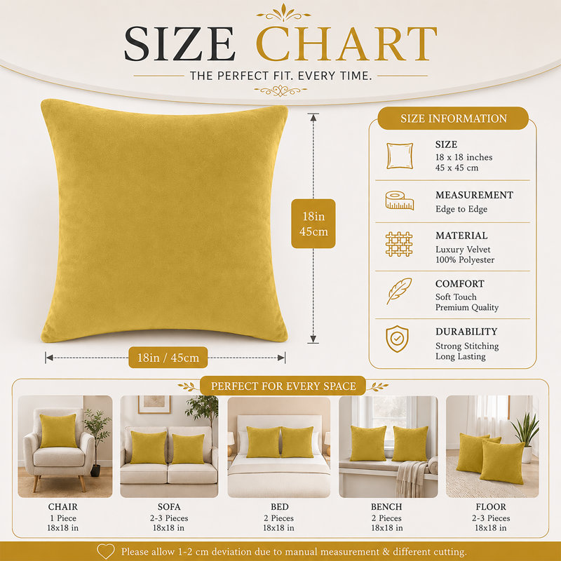 Aldino Square Cushion, Ochre