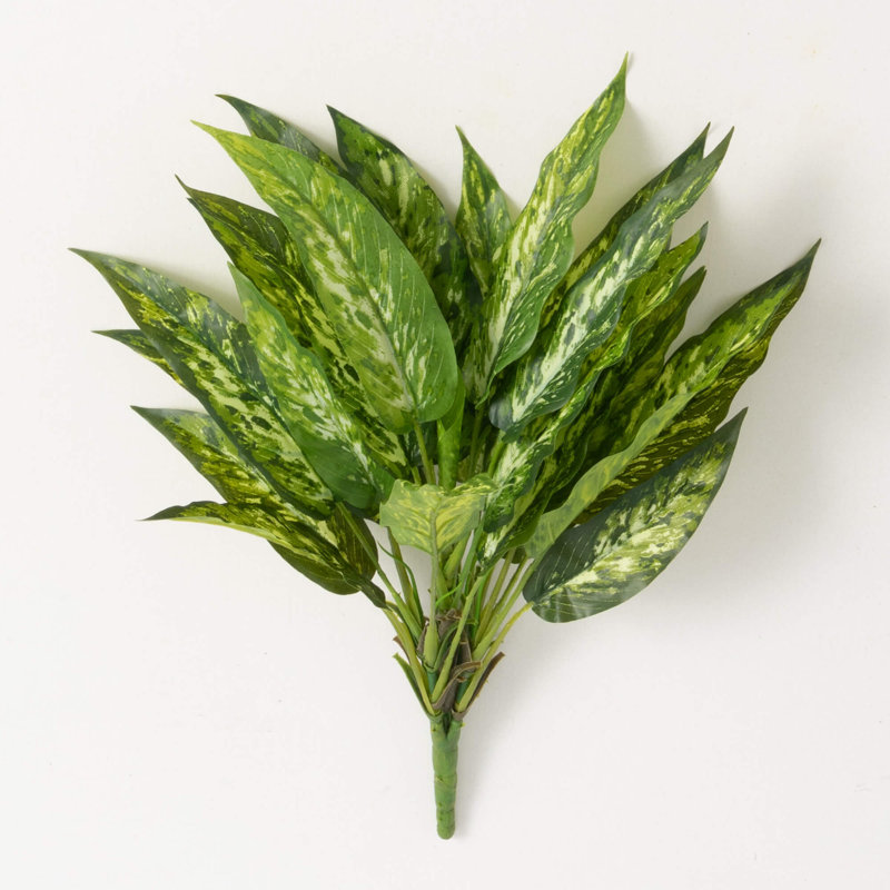 Buisson artificiel Aglaonema H 20 po; vert