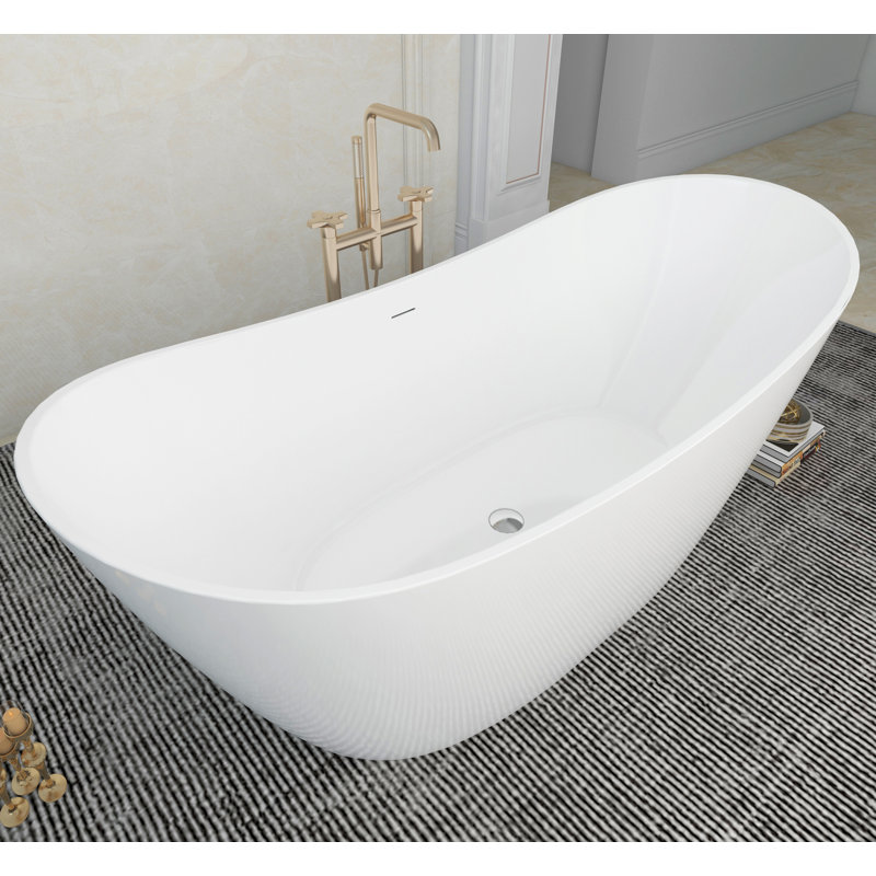 Baignoire de trempage profonde en acrylique autoportante 68 "x 30" A13