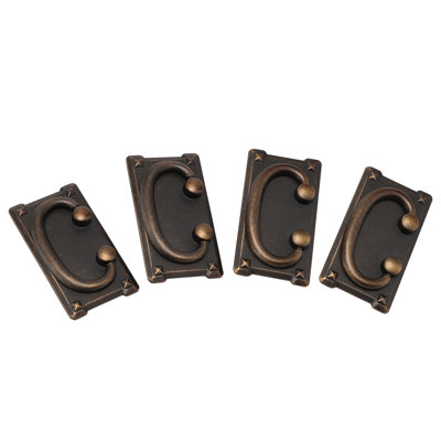 4Pcs Zinc Alloy Drop-Down Bail Swing Drawer Pull Handles