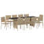 Vidaxl Garden Dining Set 11 Pcs Poly Rattan-117955455