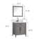 Lachine 24'' Single Bathroom Vanity with Carrara Marble Top with Mirror
