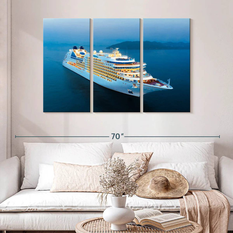 Cruise Ship, 32" H x 50" W