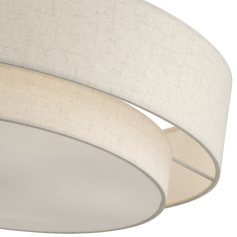 Acree 5 Light Antique Brass Extra Large Semi-flush