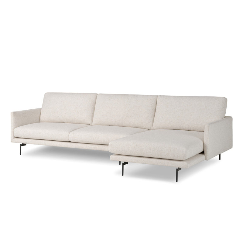 Melle 2Pc Sectional W/ LAFC-Omari Natural, Omari Natural Polyester Blend, Right Hand Facing