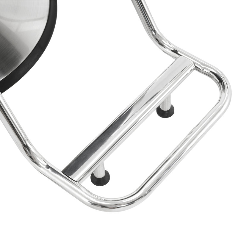 Fauteuil inclinable, fauteuil de coiffeur hydraulique en similicuir, Simili cuir blanc