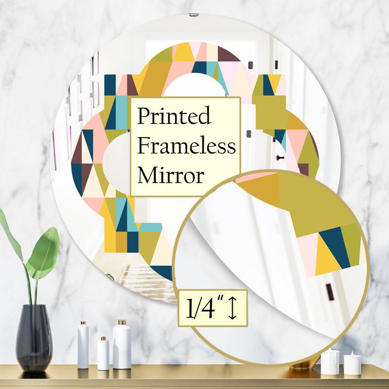 Miroir mural quadrilobe quadrilobe I, H 31,5 po x l po