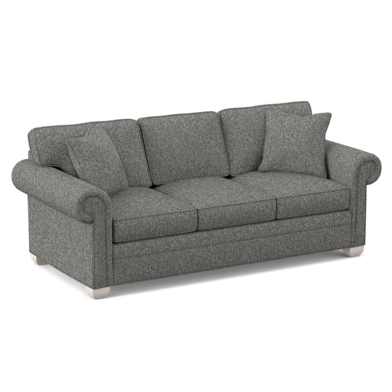 Main Street Upholstered 85'' Sleeper Sofa, Ian Pewter, Dove Gray