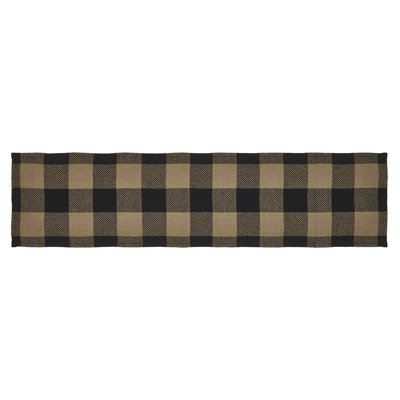 Black Check Runner 12x36