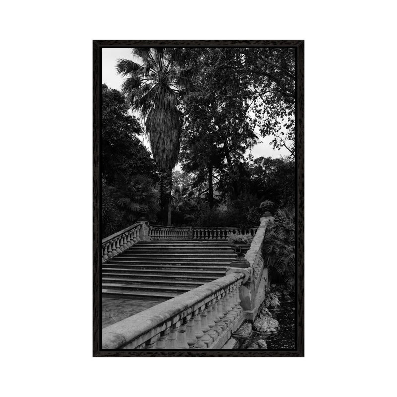 Ciutadella Park by Bethany Young - Print on Canvas, Black Framed, 101.6cm H x 66.04cm W x 3.81cm D