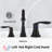 ° Swivel Matte Black Metal Faucet - Modern Style For Versatile Bathroom Use