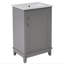 Petit meuble-lavabo moderne avec lavabo en céramique-654842932