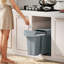 HOMCOM Under-Sink Kitchen Trash Bin, 2 Removable Recycling Containers, Grey