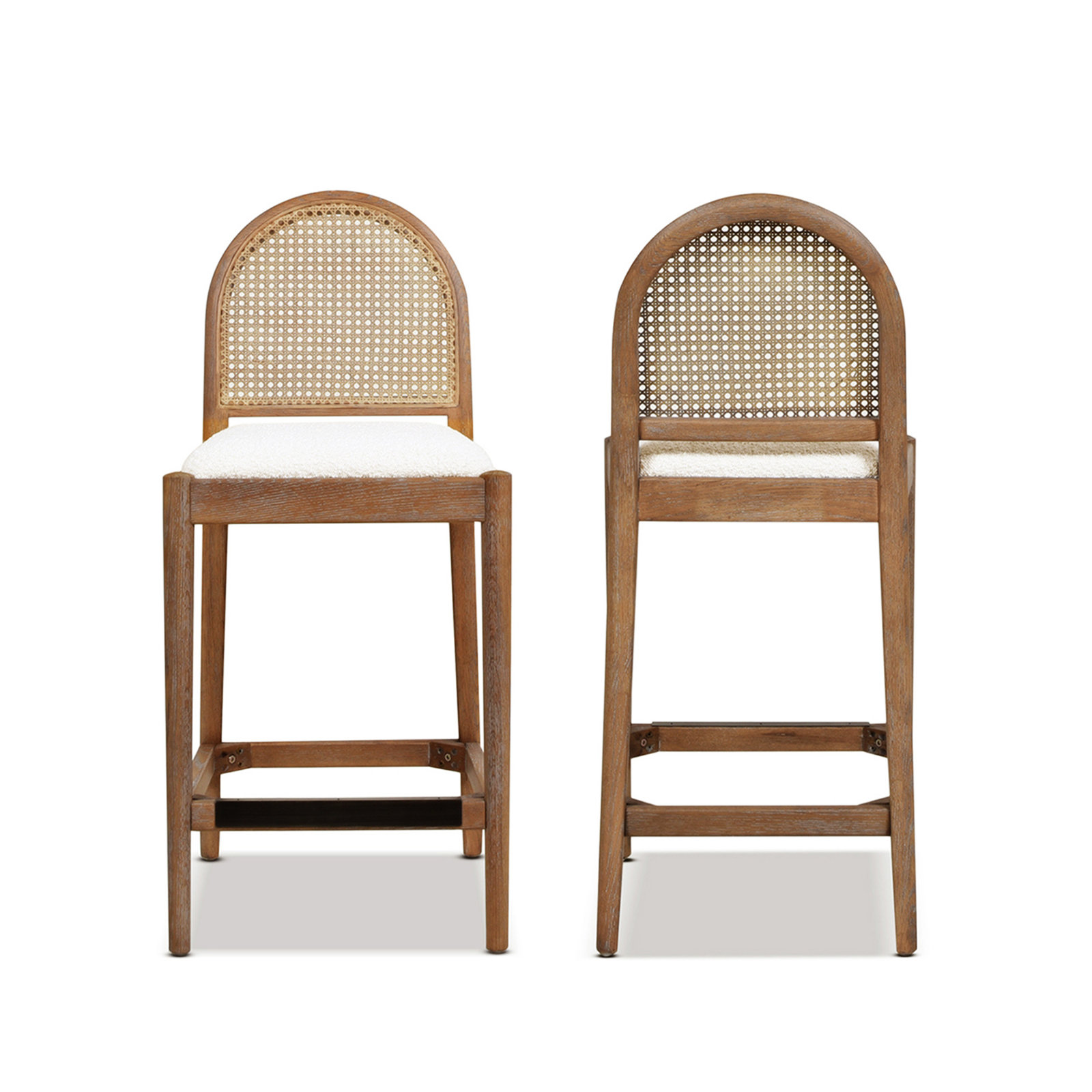 Cossette 27" Bar Stool, White