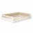 Wood Full Size Soft Upholstered Platform Bed With Safety Guardrails And Comfortable Matching Pillow, Beige Tone-918380842