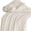Jeté en tricot ivoire 100% coton