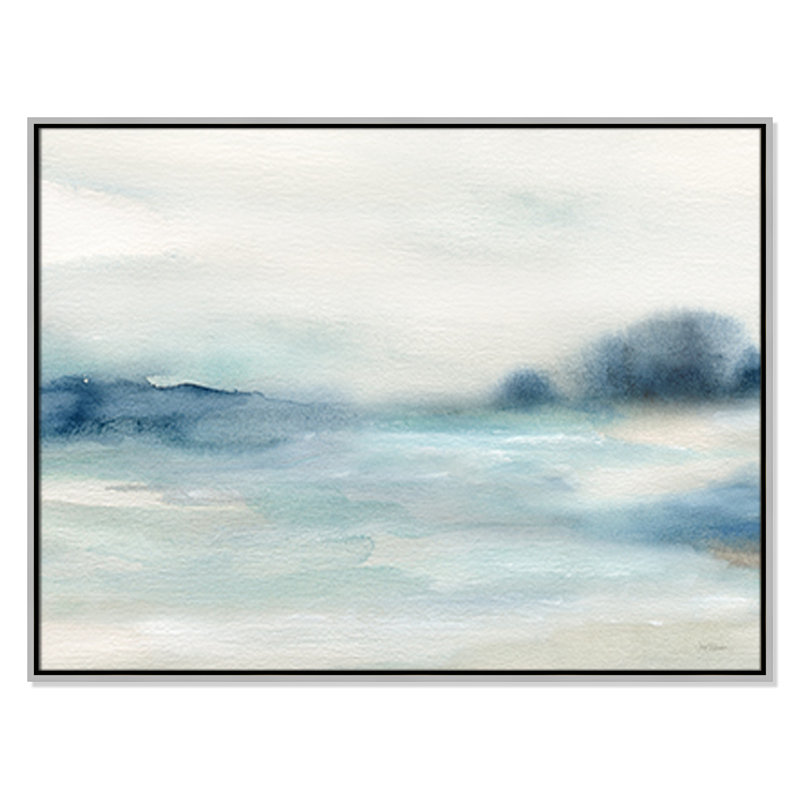Simply Soft Morning Print by Carol Robinson, H 31,5 po x l 41,5 po x P 2 po, Encadrement argenté