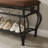 Credle Fabric+Metal Upholstered Storage Bench