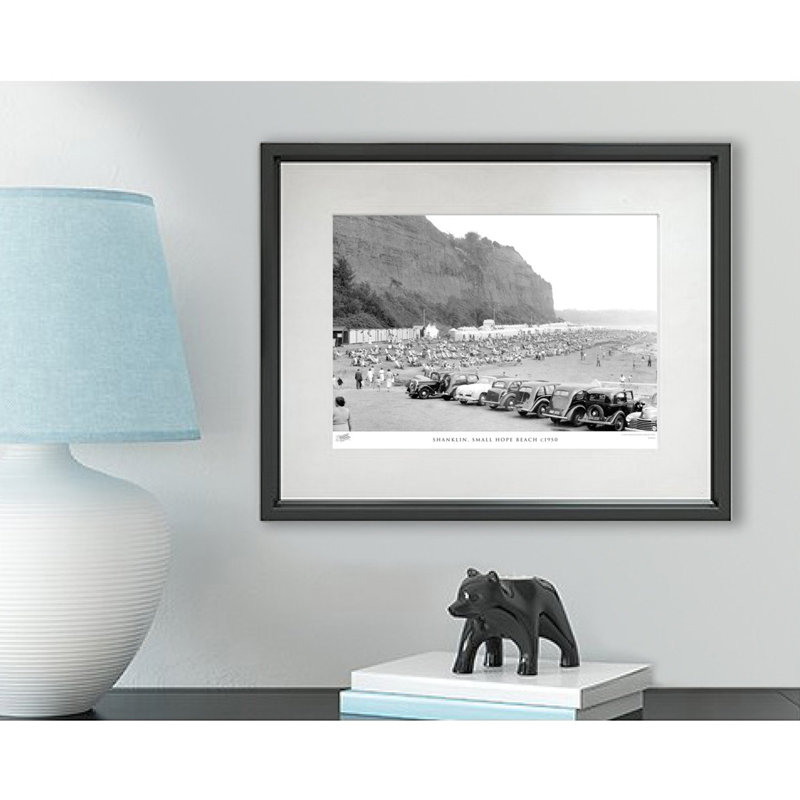 Shanklin, Small Hope Beach C1950 - Single Picture Frame Print, 28cm H x 36cm W x 2.3cm D