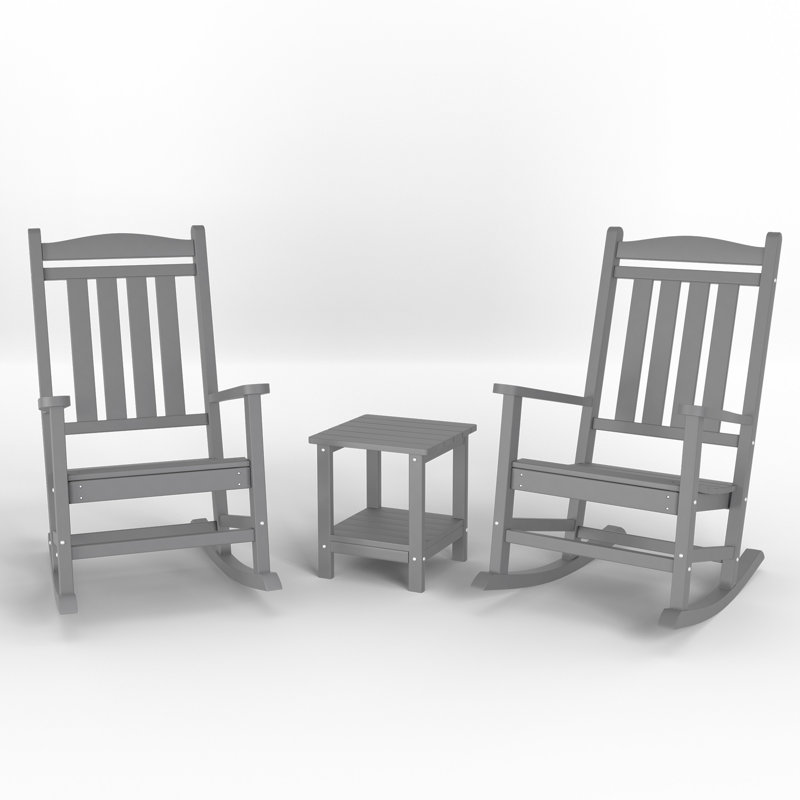 3-Piece Rocking Set, Gray