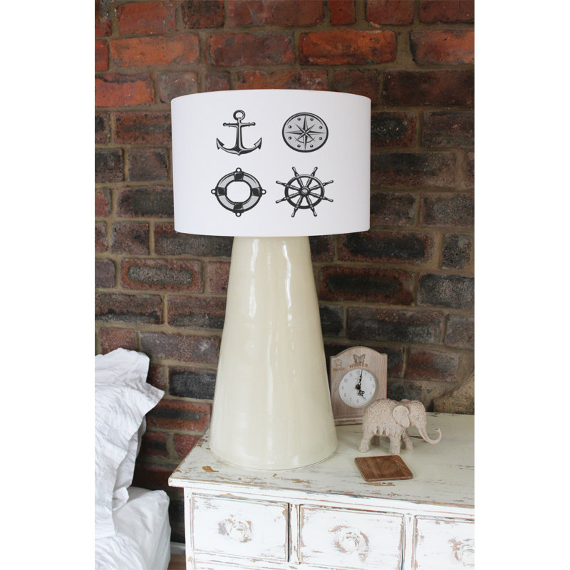 Drum Cotton Lamp Shade ( Uno ), 25cm H x 40cm W x 40cm D