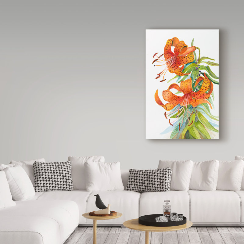 Deetra «Tiger Lilies», impression sur toile tendue, H 24 po x l 16 po x P 2 po