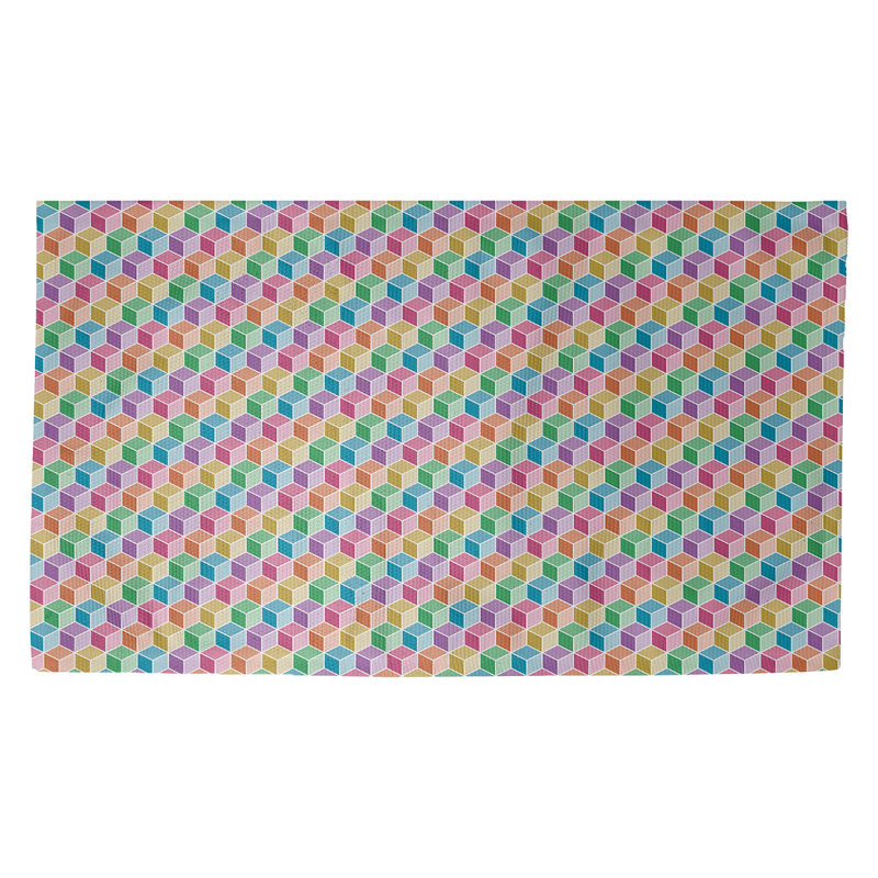 Kitterman Geometric Indoor Doormat, Rectangle 3'3" x 5'3"