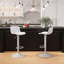 Tabouret de bar pivotant à hauteur réglable moderne avec repose-pieds pour îlot de cuisine-378137474