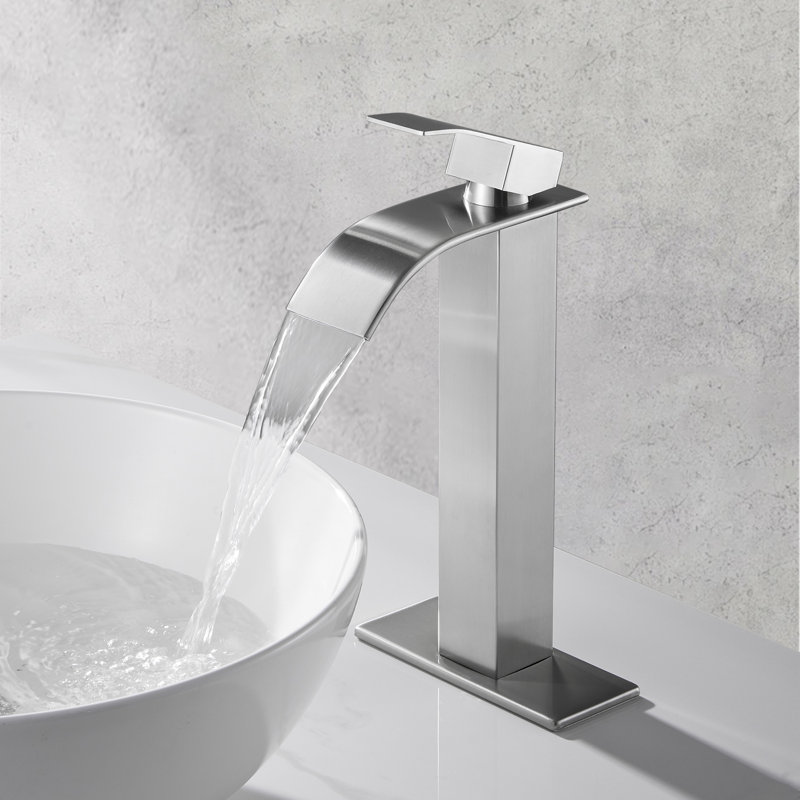 Single-handle Bathroom Faucet, Brushed Nickel